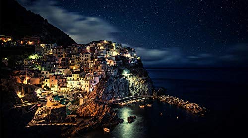 ClassicJP Jigsaws 1000 Pieces Puzzle Manarola Landschaft DIY Kunst für Erwachsene Erwachsene ClassicJP Jigsaws 1000 Pieces Puzzle Manarola Landschaft DIY Kunst für Erwachsene Erwachsene von ClassicJP