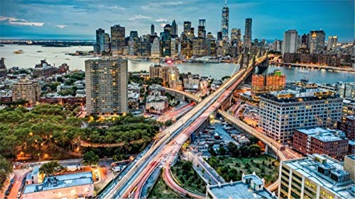 ClassicJP Puzzle Erwachsene Puzzle 1000 Teile Nacht In Manhattan New York Für Erwachsene Kinder ClassicJP Puzzle Erwachsene Puzzle 1000 Teile Nacht In Manhattan New York Für Erwachsene Kinder von ClassicJP