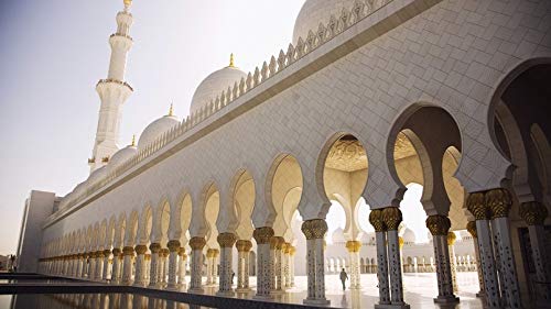 ClassicJP Puzzle Für Erwachsene 1000 Stück Abu Dhabi- Stadtgebäude-Quadratansicht Spielzeug Hobby Jigsaw von ClassicJP