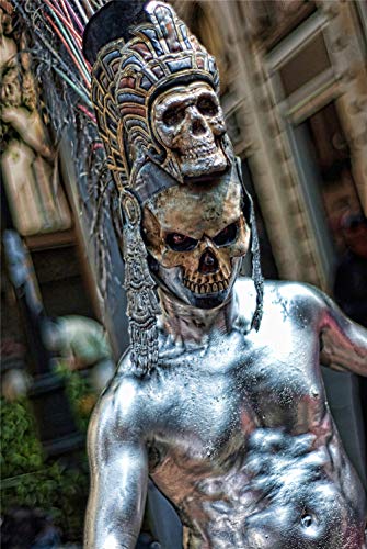 ClassicJP Puzzle Puzzles 1000 Teile Fotografie des Flachen Fokus Der Silbernen Skeleton Statue DIY Art Für Erwachsene Erwachsene ClassicJP Puzzle Puzzles 1000 Teile Fotografie des Flachen Fokus Der Silbernen Skeleton Statue DIY Art Für Erwachsene Erwachsene von ClassicJP