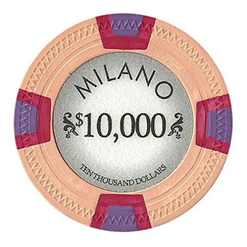 Claysmith Gaming $10000 Clay Composite 10 Gramm Milano Poker Chips – Hülle mit 25 Stück Claysmith Gaming $10000 Clay Composite 10 Gramm Milano Poker Chips – Hülle mit 25 Stück von Claysmith Gaming