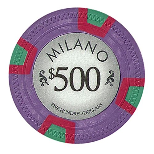 Claysmith Gaming $500 Clay Composite 10 Gramm Milano Poker Chips - Hülse von 25 Claysmith Gaming $500 Clay Composite 10 Gramm Milano Poker Chips - Hülse von 25 von Claysmith Gaming