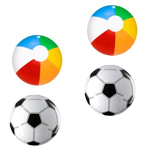 4 Stück Wasserball Aufblasbar, Wasserball Kinder Beach Ball Pool Spielzeug Kinder Wasser Spielzeug Für Pool,Strand & Wasserspiele | Wiederverwendbare Wasserbomben,Baby-Kinderball Wasserspielzeug von ClcIosis