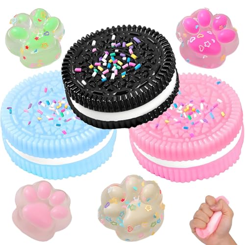 7 Stück Katzenpfoten Squishy Squeeze Toy Anzug Konzentration Der Aufmerksamkeit Fördern Für Kids, Männer Und Frauen Entspannung Zu Hause, Büro, Schule 7 Stück Katzenpfoten Squishy Squeeze Toy Anzug Konzentration Der Aufmerksamkeit Fördern Für Kids, Männer Und Frauen Entspannung Zu Hause, Büro, Schule von ClcIosis