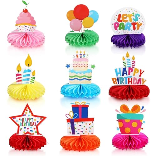 ClcIosis 9 Stück Bunte Wabenbälle Tischdeko für Geburtstag, Kindergeburtstag and Mädchen, Farbenfrohe tischdeko Geburtstag Tischdeko mit Wabenelementen als Deko ClcIosis 9 Stück Bunte Wabenbälle Tischdeko für Geburtstag, Kindergeburtstag and Mädchen, Farbenfrohe tischdeko Geburtstag Tischdeko mit Wabenelementen als Deko von ClcIosis
