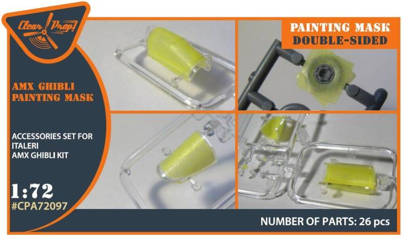 AMX Ghibli - Double-sided painting mask [Italeri] von Clear Prop