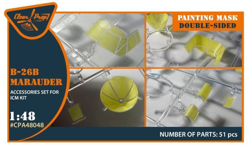 B-26B Marauder - Double-sided painting mask  [ICM] von Clear Prop