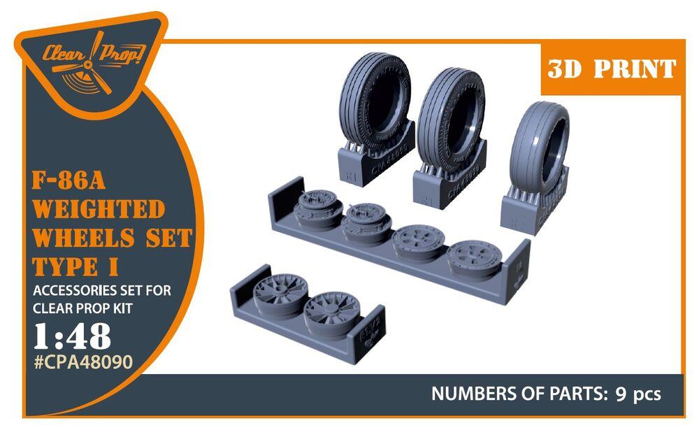 F-86A - Wheels set (weighted) type 1 [Clear Prop] von Clear Prop