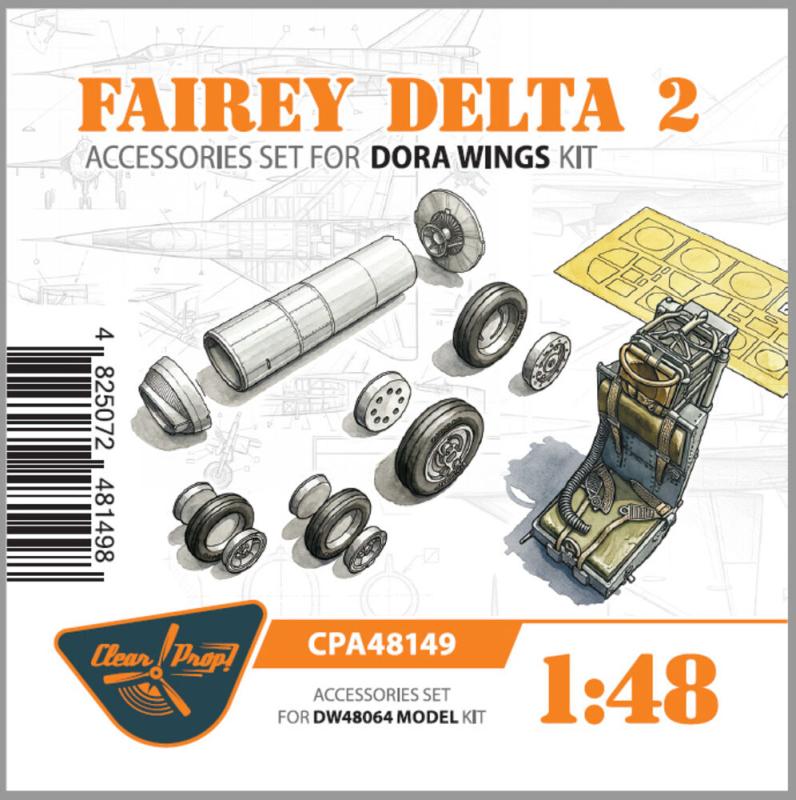 Fairey Delta 2 - Accessories set [Dora Wings] von Clear Prop