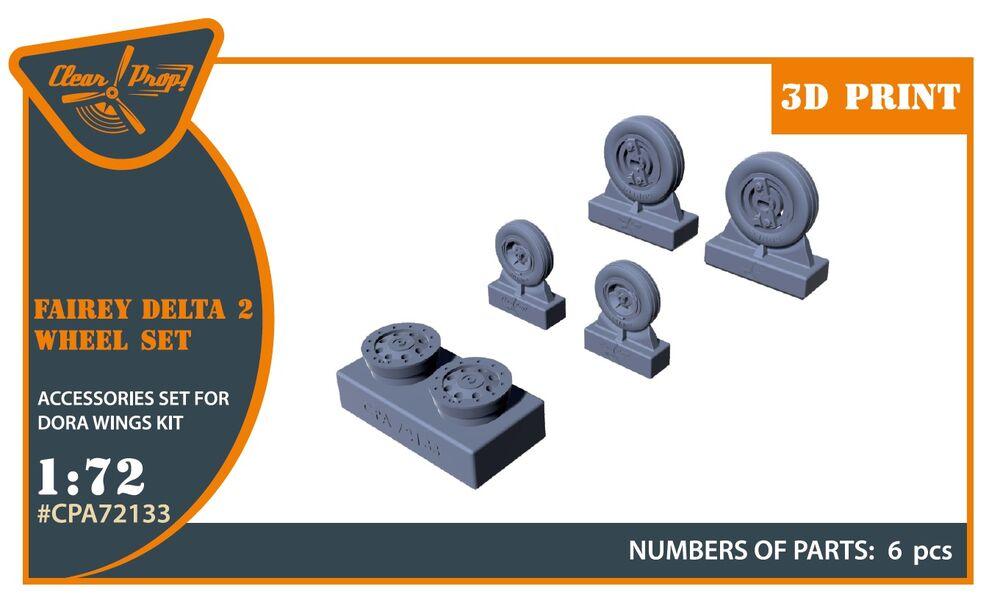 Fairey Delta 2 - Wheel set [Dora Wing] von Clear Prop