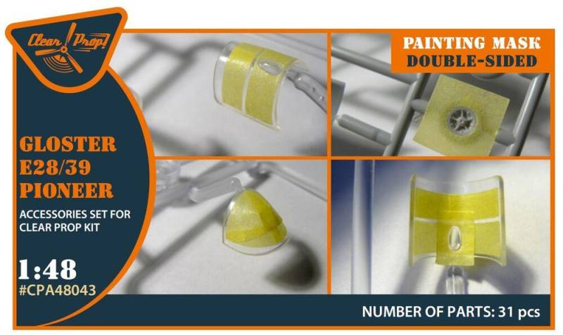 Gloster E28/39 Pioneer  -Double-sided mask [Clear Prop] von Clear Prop