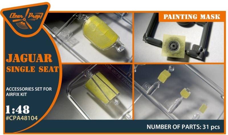 Jaguar Single seat - Painting mask [Airfix] von Clear Prop