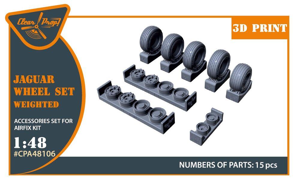 Jaguar - Wheels set (weighted) [Airfix] von Clear Prop