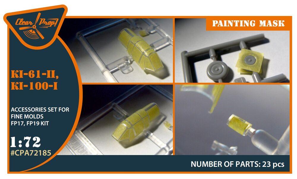 Ki-61-II, Ki-100-I - Painting mask [Finemolds] von Clear Prop