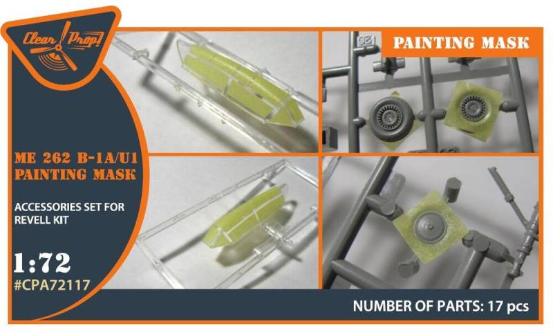 Me-262B-1A/U1 - Painting mask [Revell] von Clear Prop