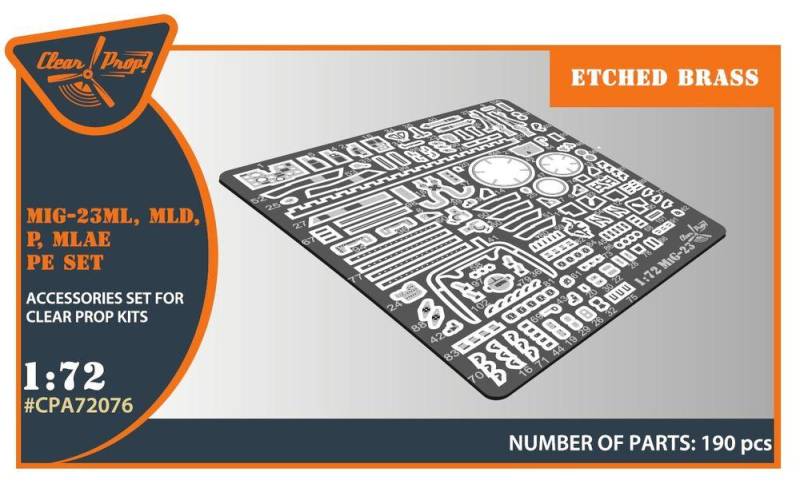 MiG-23ML, MLD, P, MLAE - PE set [Clear Prop] von Clear Prop