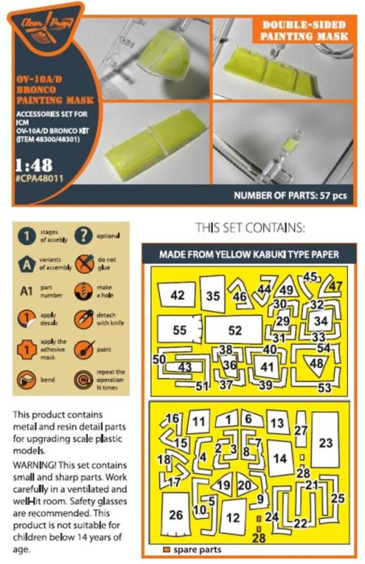 OV-10 A/D Bronko - Double-sided painting mask  [ICM] von Clear Prop