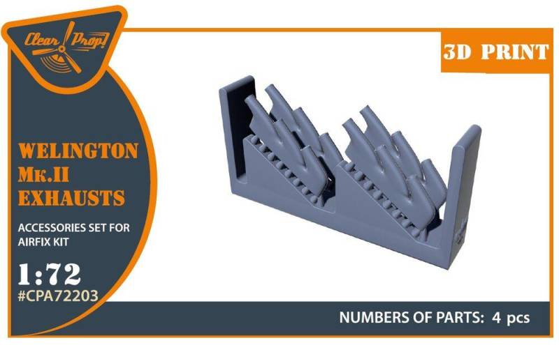 Welington Mk.II - Exhausts [Airfix] von Clear Prop