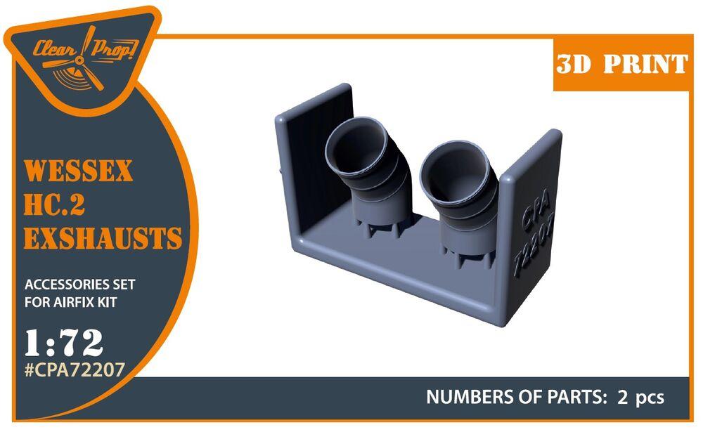 Wessex HC.2 Exhausts [Airfix] von Clear Prop