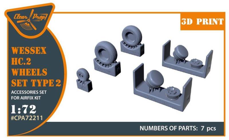 Wessex HC.2 - Wheel set type 2 [Airfix] von Clear Prop