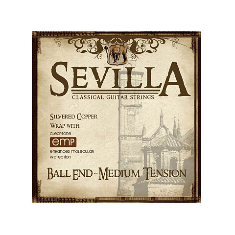 Cleartone Sevilla Treated Classical Med Tension / Ball End Saiten von Cleartone