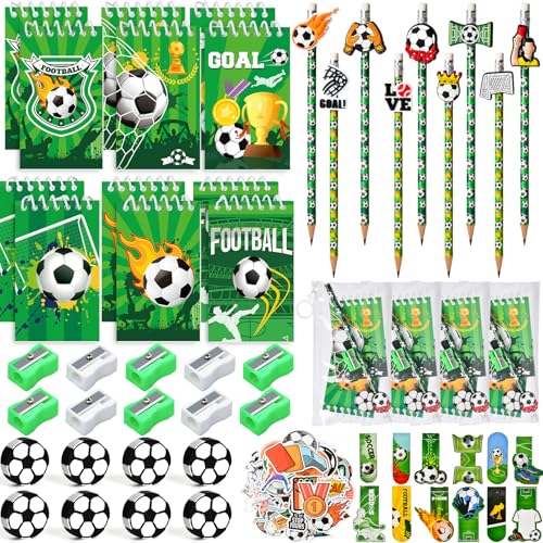 Cleboen 120 Stück Fußball Mitgebsel Kindergeburtstag Gastgeschenke Junge Bleistifte mit Clip Notizbücher Radiergummis Anspitzer Lesezeichen Aufkleber Zip Beutel Fussball Geburtstag Mitgebsel Kinder Cleboen 120 Stück Fußball Mitgebsel Kindergeburtstag Gastgeschenke Junge Bleistifte mit Clip Notizbücher Radiergummis Anspitzer Lesezeichen Aufkleber Zip Beutel Fussball Geburtstag Mitgebsel Kinder von Cleboen