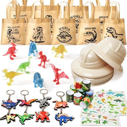 Dino Party Mitgebsel Kindergeburtstag mit Abenteurerhut Geschenktüten Schlüsselanhänger Dinosaurier Figuren Tattoos Schnapparmband Dinosaurier Mitbringsel Kindergeburtstag Gastgeschenk Pinata Füllung Dino Party Mitgebsel Kindergeburtstag mit Abenteurerhut Geschenktüten Schlüsselanhänger Dinosaurier Figuren Tattoos Schnapparmband Dinosaurier Mitbringsel Kindergeburtstag Gastgeschenk Pinata Füllung von Cleboen