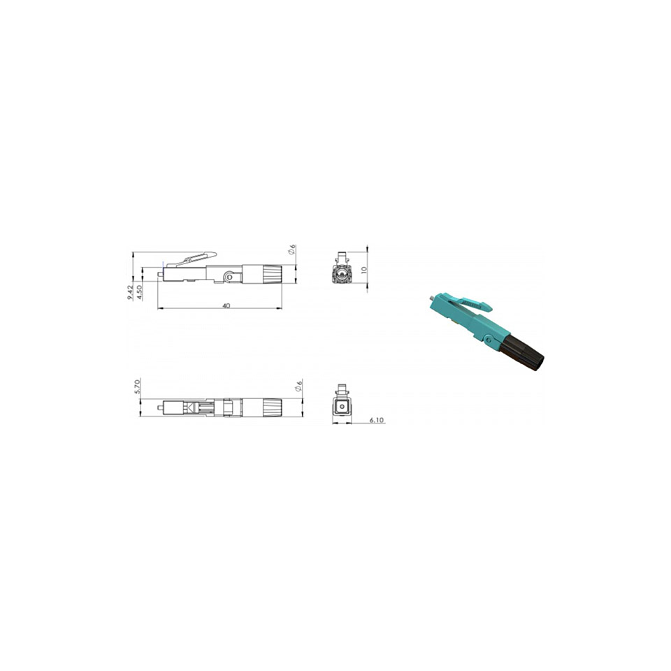 Cleerline SSF SSF-LC-MMFPC-10/10er Pack Glasfaser-Verbinder Cleerline SSF SSF-LC-MMFPC-10/10er Pack Glasfaser-Verbinder von Cleerline SSF