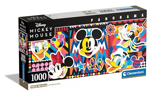 1000 Teile Panorama Puzzle Disney Classics von Clementoni