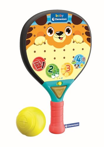 Baby Clementoni Baby-Padel mit Ball - Mit Schläger, weichem Gummiball & elektronischem Aktivitätszentrum für Motorik & Geschicklichkeit - für Kleinkinder von 1-4 Jahre - 17591 Baby Clementoni Baby-Padel mit Ball - Mit Schläger, weichem Gummiball & elektronischem Aktivitätszentrum für Motorik & Geschicklichkeit - für Kleinkinder von 1-4 Jahre - 17591 von Clementoni