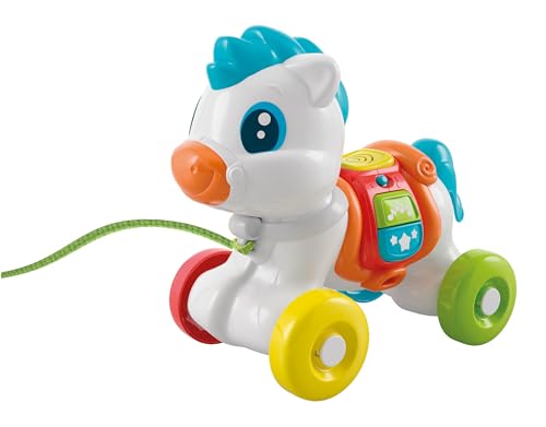 Baby Clementoni - Pull Along Pony, Spielzeug für Kinder 9-36 Monate - 17836 von Clementoni