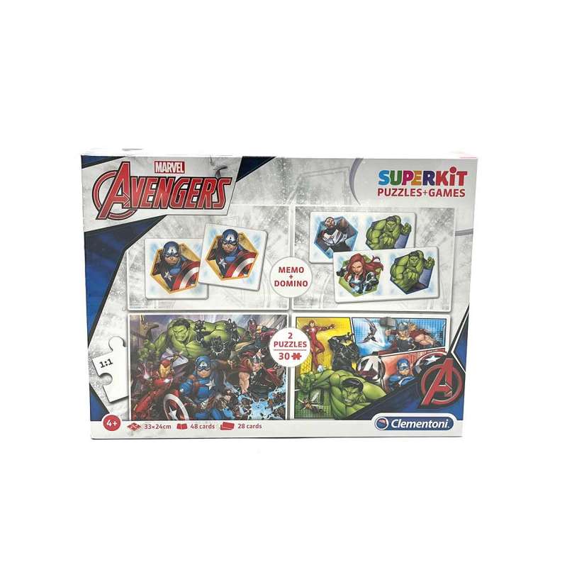 CLEMENTONI „Avengers“ Memo + Domino & 2 Puzzles von Clementoni