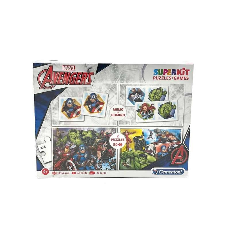 CLEMENTONI „Avengers“ Memo + Domino & 2 Puzzles von Clementoni