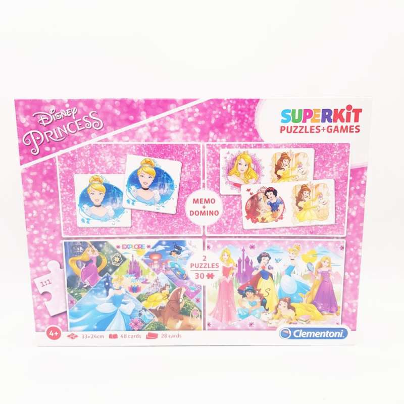 CLEMENTONI „Disney Princess“ Memo + Domino & 2 Puzzles von Clementoni