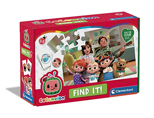 CLEMENTONI 18106 Puzzle Descubre los detalles 24pzs Does not Apply Cocomelon Find it, Multicolour, One Size von Clementoni