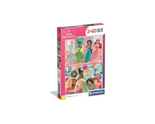 Clementoni Puzzle 2x60 Disney Princess 120 Stücke - für Kindern 4-6 Jahre, Cartoon, Geschenk für Kinder, Made in Italy, 24824 Clementoni Puzzle 2x60 Disney Princess 120 Stücke - für Kindern 4-6 Jahre, Cartoon, Geschenk für Kinder, Made in Italy, 24824 von Clementoni