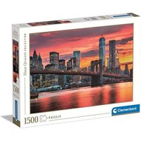 CLEMENTONI 31693 Puzzle 1500 Teile High Quality Collection - East River im Morgengrauen von Clementoni