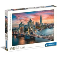 CLEMENTONI 31694 Puzzle 1500 Teile High Quality Collection - London im Zwielicht von Clementoni