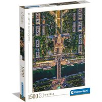 CLEMENTONI 31708 Puzzle 1500 Teile High Quality Collection - Flug über Paris von Clementoni