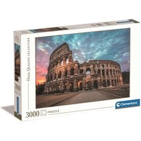 CLEMENTONI 335480 Puzzle 3000 Teile High Quality Collection - Sonnenaufgang über dem Kolosseum von Clementoni