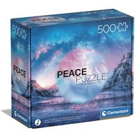 CLEMENTONI 35116 Puzzle 500 Teile Peace Puzzle Light Blue von Clementoni