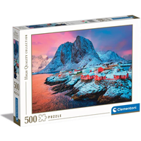 CLEMENTONI 35144 Puzzle 500 Teile High Quality Collection - Hamnoy Village von Clementoni