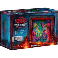 CLEMENTONI 35155 Puzzle 520 Teile Stranger Things - Metamorphic Art Collection „The Upside Down" mit beleuchtetem Rahmen von Clementoni