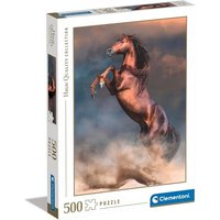 CLEMENTONI 35521 Puzzle 500 Teile High Quality Collection - Wilder roter Hengst von Clementoni