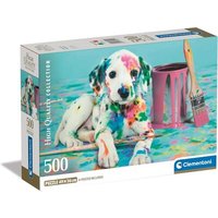 CLEMENTONI 35545 Puzzle 500 Teile High Quality Collection Compact - The Funny Dalmatian von Clementoni