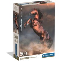CLEMENTONI 35595 Puzzle 500 Teile High Quality Collection Compact Wild Red Stallion von Clementoni