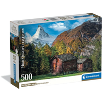 CLEMENTONI 35597 Puzzle 500 Teile High Quality Collection Compact Charming Matterhorn von Clementoni