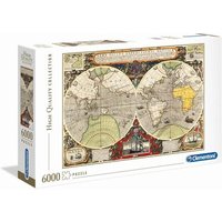 CLEMENTONI 365265 Puzzle 6000 Teile High Quality Collection - Antike See-Karte von Clementoni