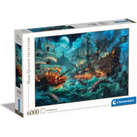 CLEMENTONI 36530 Puzzle 6000 Teile High Quality Collection Pirates Battle von Clementoni