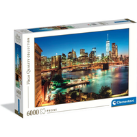 CLEMENTONI 36534 Puzzle 6000 Teile High Quality Collection Brooklyn Bridge Lights von Clementoni